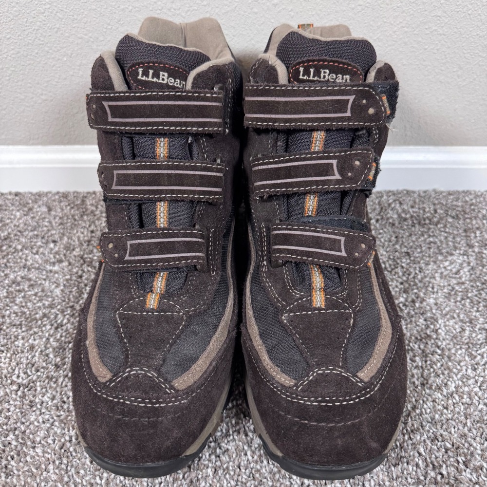 LL Bean Men's Tek 2.5 Primaloft Hiking Brown Suede Triple Strap Boots 12 Wide - Picture 2 of 11